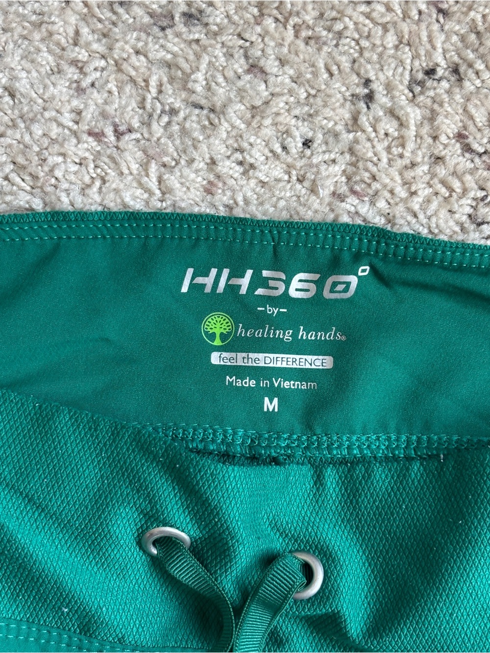 healing hands Emerald Green Women’s M Cargo Drawstring Scrub Pants HH 360 - Picture 5 of 10